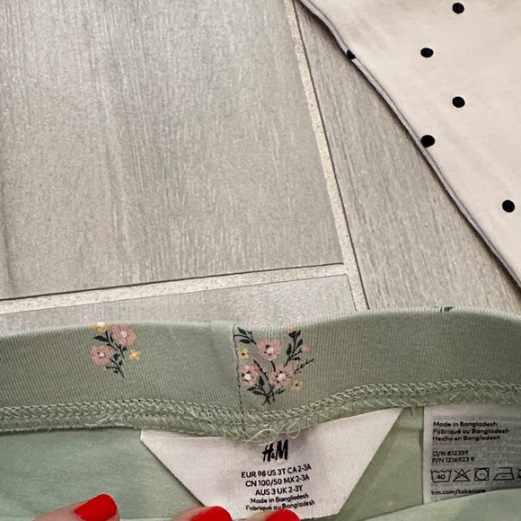 H&M 3T Kids' Assorted Color Leggings Set - Picture 2 of 15